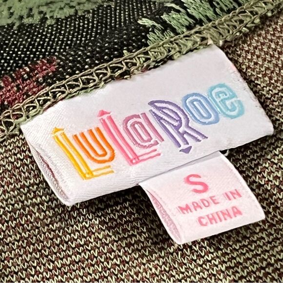 LuLaRoe Paisley print short sleeve Amelia dress size small - Picture 10 of 13